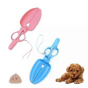 Pet Dog Cat Waste Pooper Scooper Pick up Toilet Clip Mini Scissor Scoop Sanitary