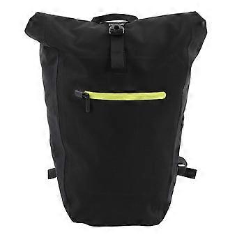 Borsa posteriore impermeabile per portapacchi bici, grande capacità 25 litri, in poliestere 600D, per ciclismo - Nera
