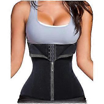 3 Clip & 1 Zip 6 Stahl Knochen Taille Trainer Korsett Sport Workout Body Shaper