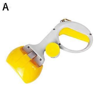 1 Pack Abs Plastic Pet Pooper Scooper with Ergonomic Handle and Waste Bags for Dog Waste Cleanup 26-27