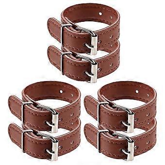 3 Pares De Cesta Delantera De Bicicleta Ajustable Correa De Cuero Correa De Cesta Para Ciclismo Cesta De Bicicleta Correa-Bueno