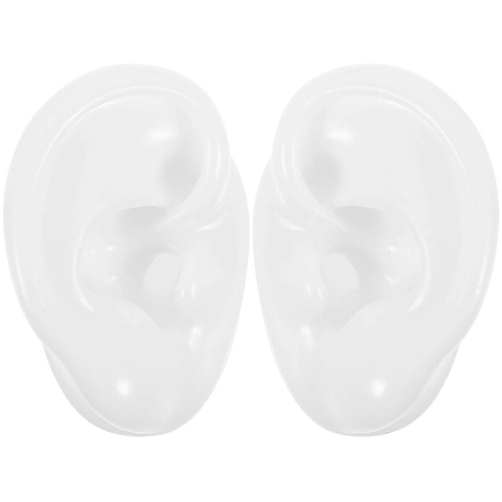 1 Pair Ear Shape Simulation Mold Creative Teaching Model for Ear Cleaning