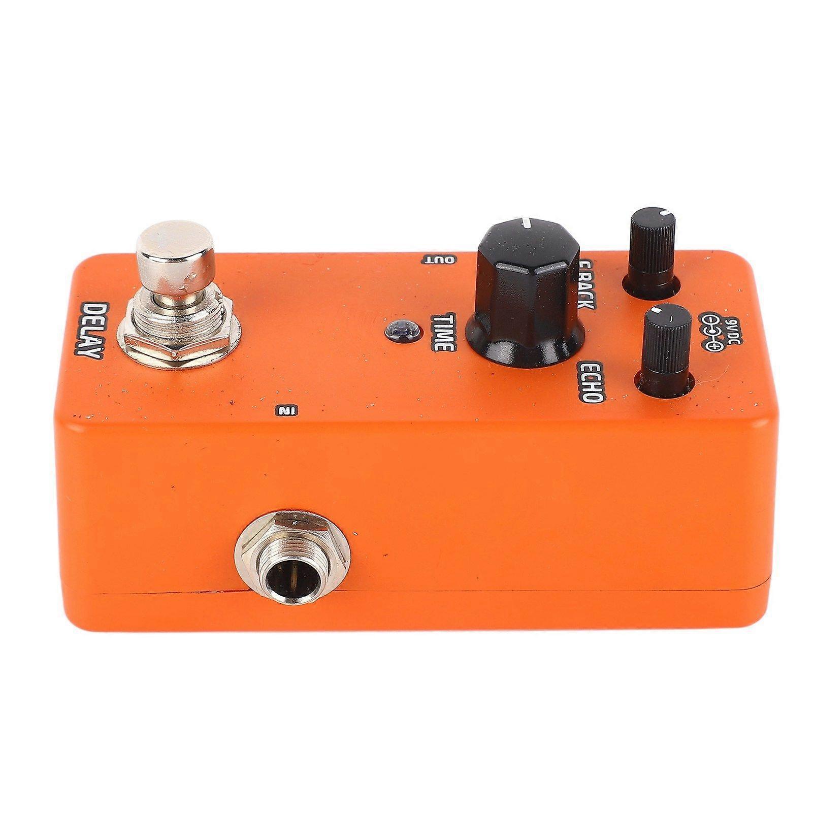 Electric Guitar Effects Pedal Single Block Mini Modulation Amplifier Simulation Pedal Orange Delay