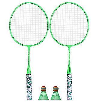 Volani Racchetta Sport Set con 2 Palline per Sport all'Aria Aperta Verde