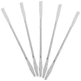 5pcs Stainless Steel Cosmetic Mixing Rods Makeup Spatula Nail Art Stirring Rod Metal Spatula