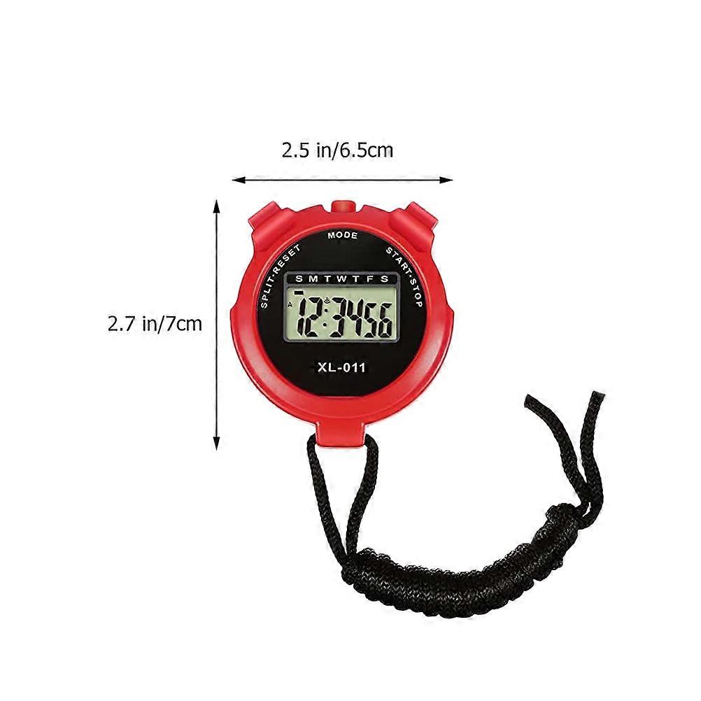 Multi-Function Digital Sports Stopwatch Timer for Workout 3Pcs Pack