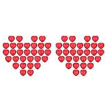 60Pcs Valentine'S Day Red Heart Stress Balls,Stress Balls compatible with School Carnival Reward,Valentine Party Bag Gift Fillers