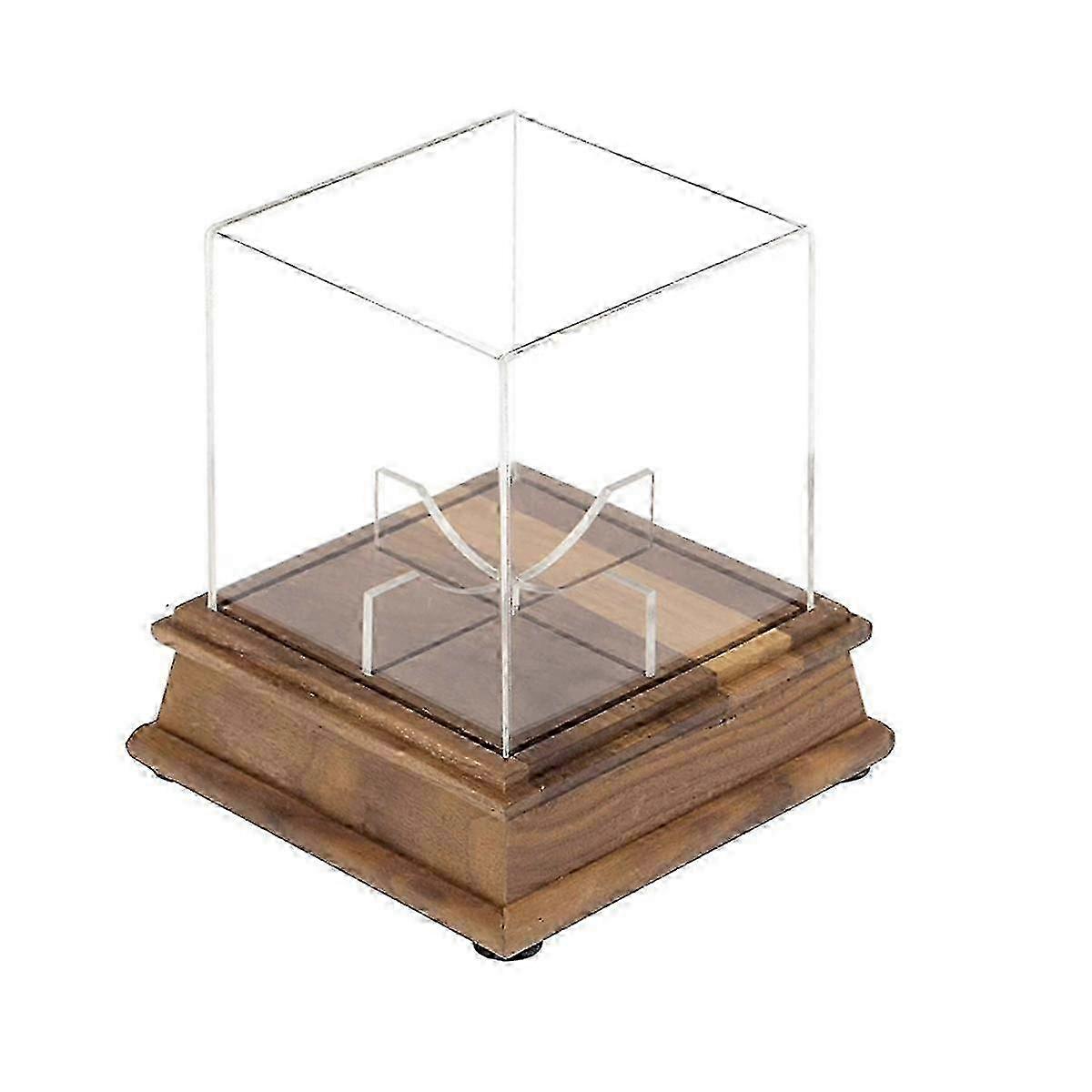 Softball Display Case, Plastic Display Holder, Clear Display Cube Baseball Display Case Protected A