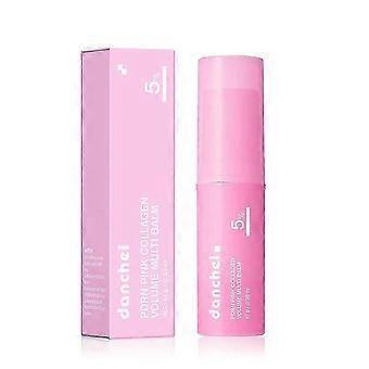 Pink Collagen Plumping Multi-Effect Lip Balm Stick | 10g Moisturizing Face and Lip Balm Stick, Portable Glossy Lip Balm, Creates Hydrated and Plu