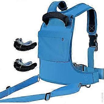 AURA Kids Ski Harness Adjustable Ski Training Harness ,Shock Absorbing Leashes, for Children 3 12 Years Old Beginners Outdoor Sports,Blue