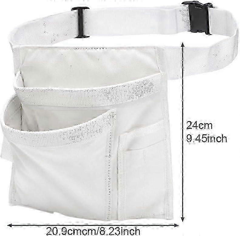 Lightweight Adjustable Tool Belt MultiPocket Pouch Compatible with Carpenter Electrician