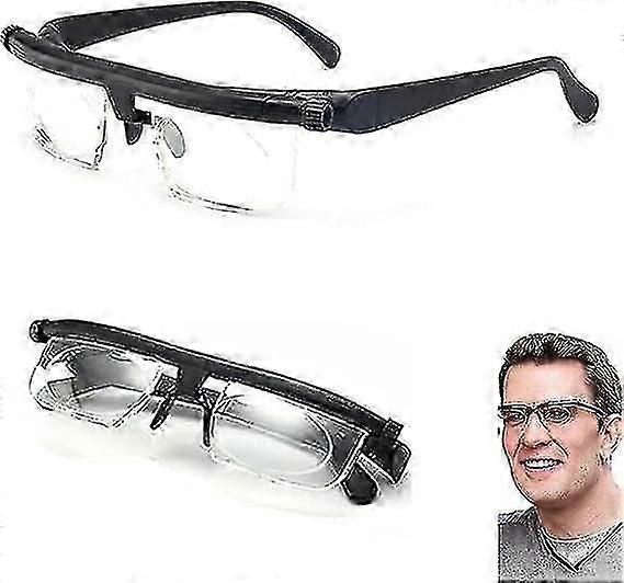Adjustable Eye Glasses Dial Vision Variable Focus Eyewear Distance Reading