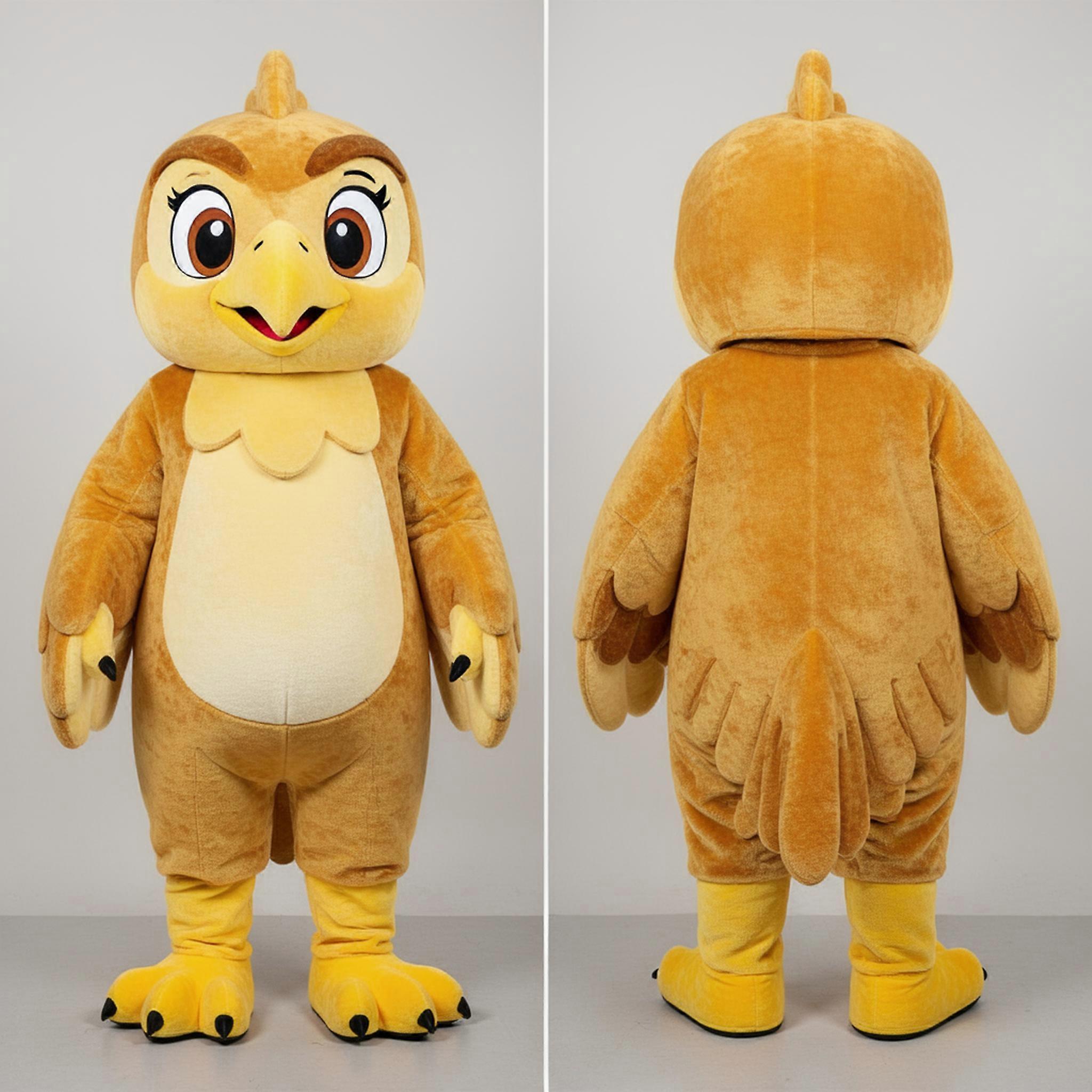 MASTICOT Golden Feathered Hawk Mascot
