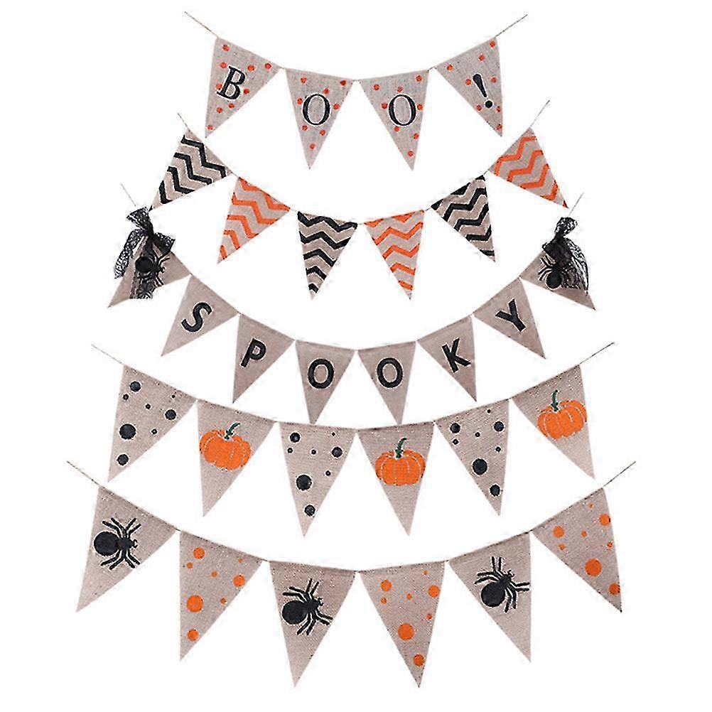 Halloween Bunting Banner Party Decorations Pumpkin Pattern 1Set