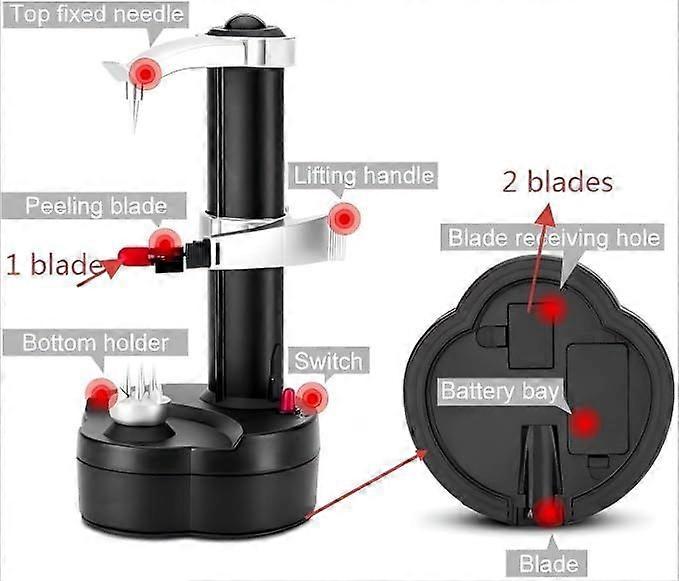 Electric Potato Peeler Automatic Rotating Vegetable Fruit Peeling Machine