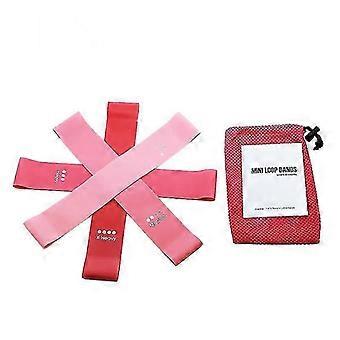 Yoga Resistance Bands Set, 4 Pcs, 10/15/20/30 Lbs, Natural Latex, With Storage Bag  WG-26