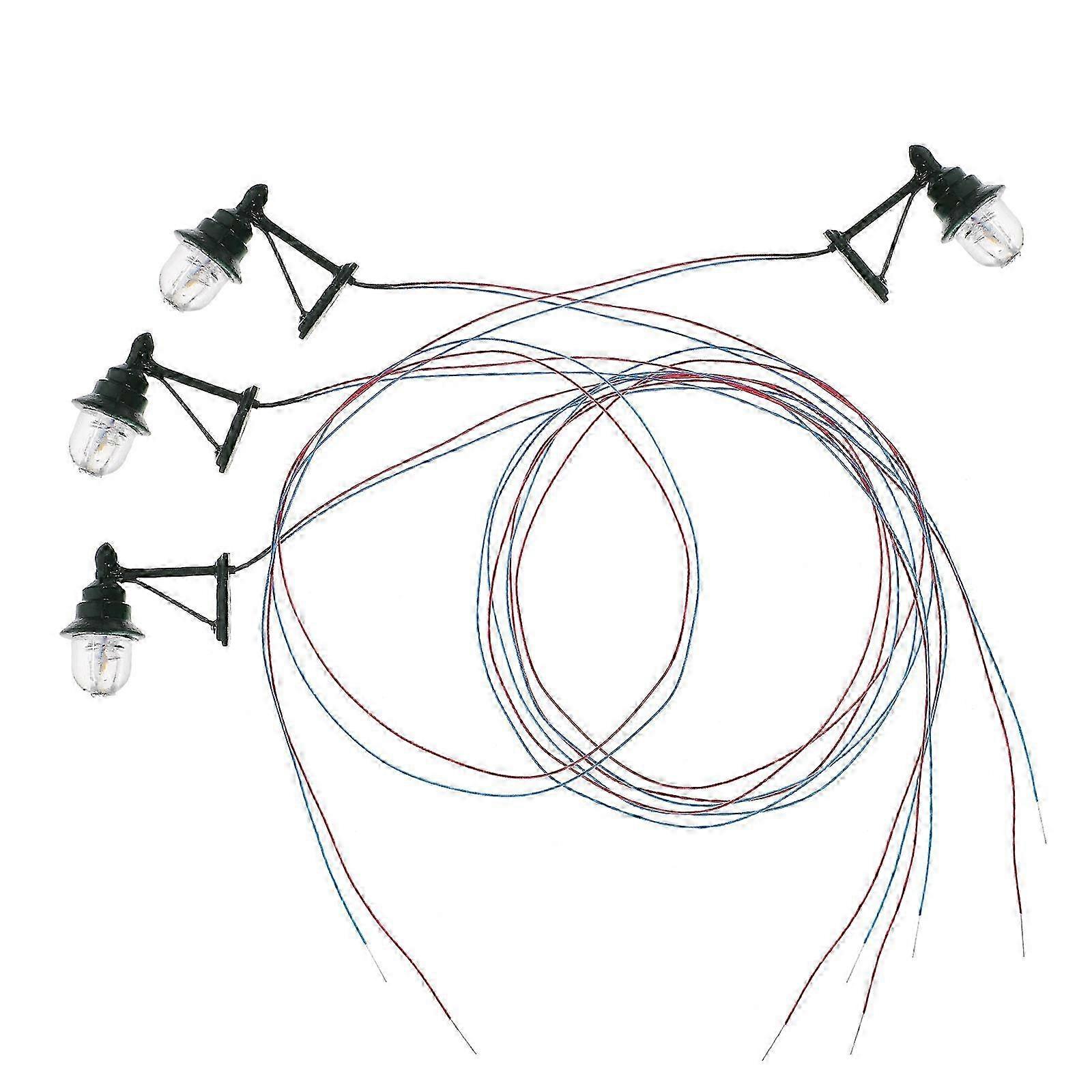 4PCS Simulated Mini Yard Lights Model Light Model Sand Table Lamp Decorations