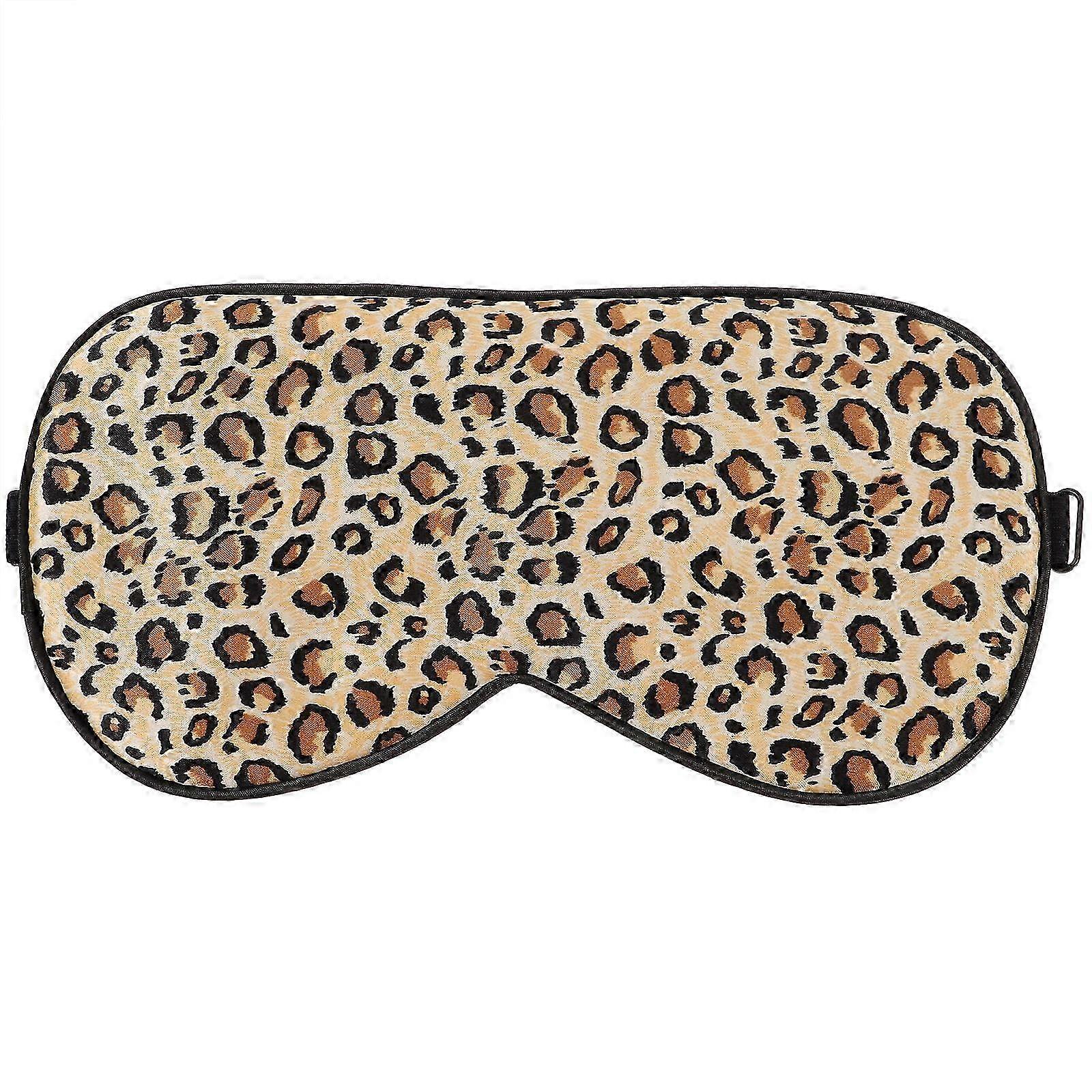 1PC Adjustable Sleeping Eye Masks Silk Leopard Design Shading Blindfold