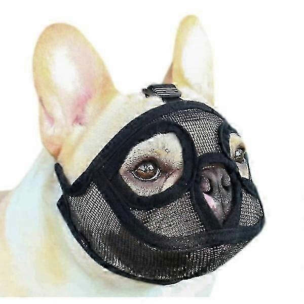 Adjustable Bulldog Muzzle Stop Bite Chew Bark M
