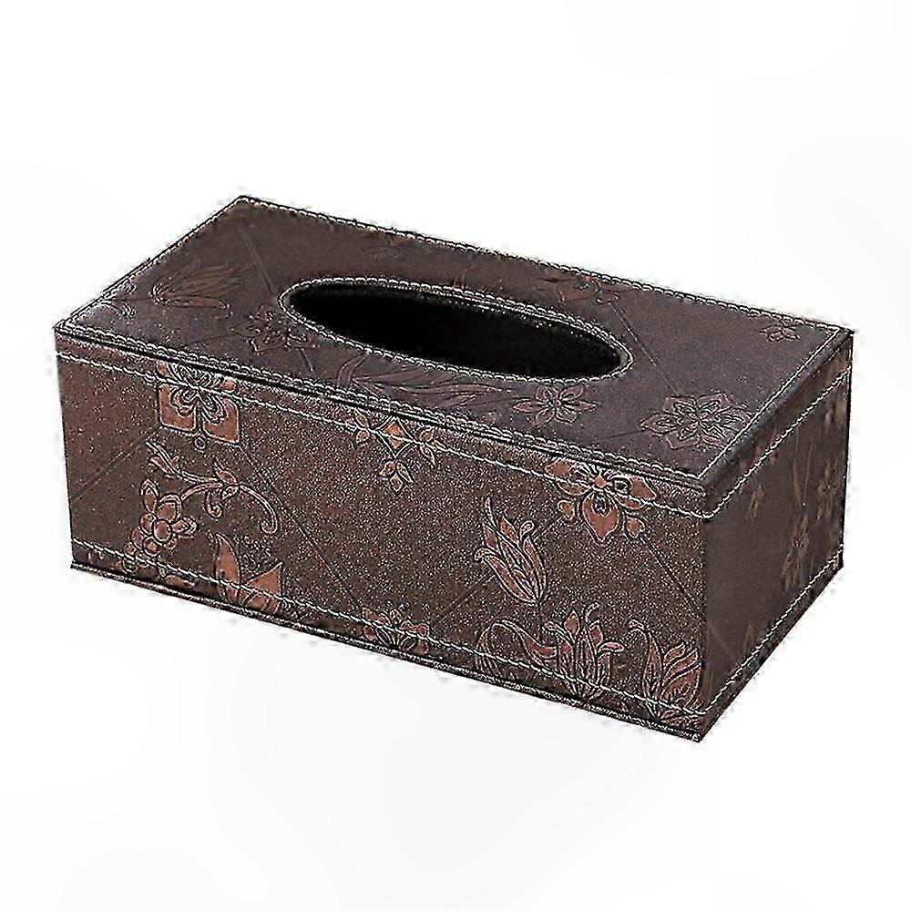 Rectangular Tissue Holder with Spacious Storage Compartment