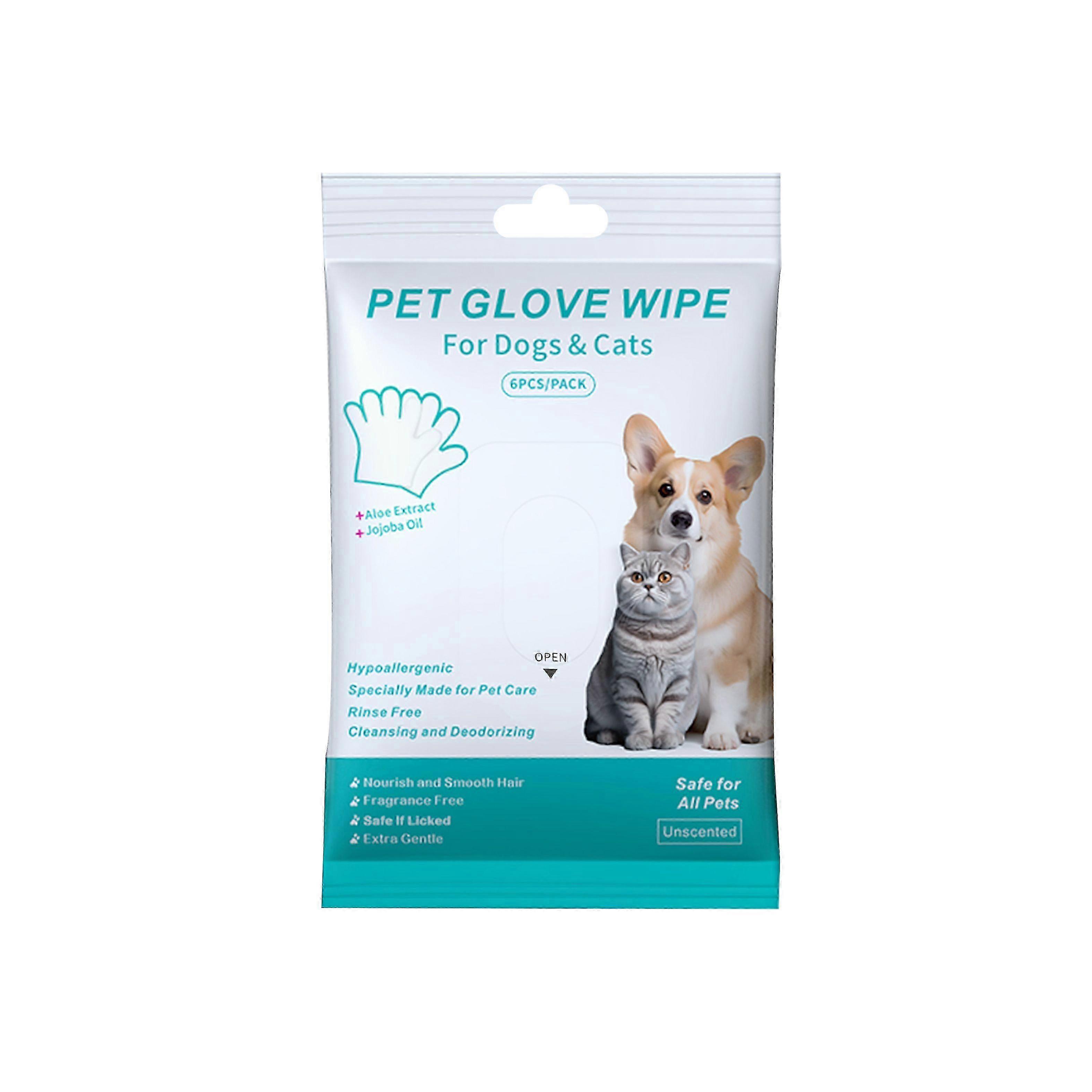 Pre-Moistened Pet Cleansing Gloves