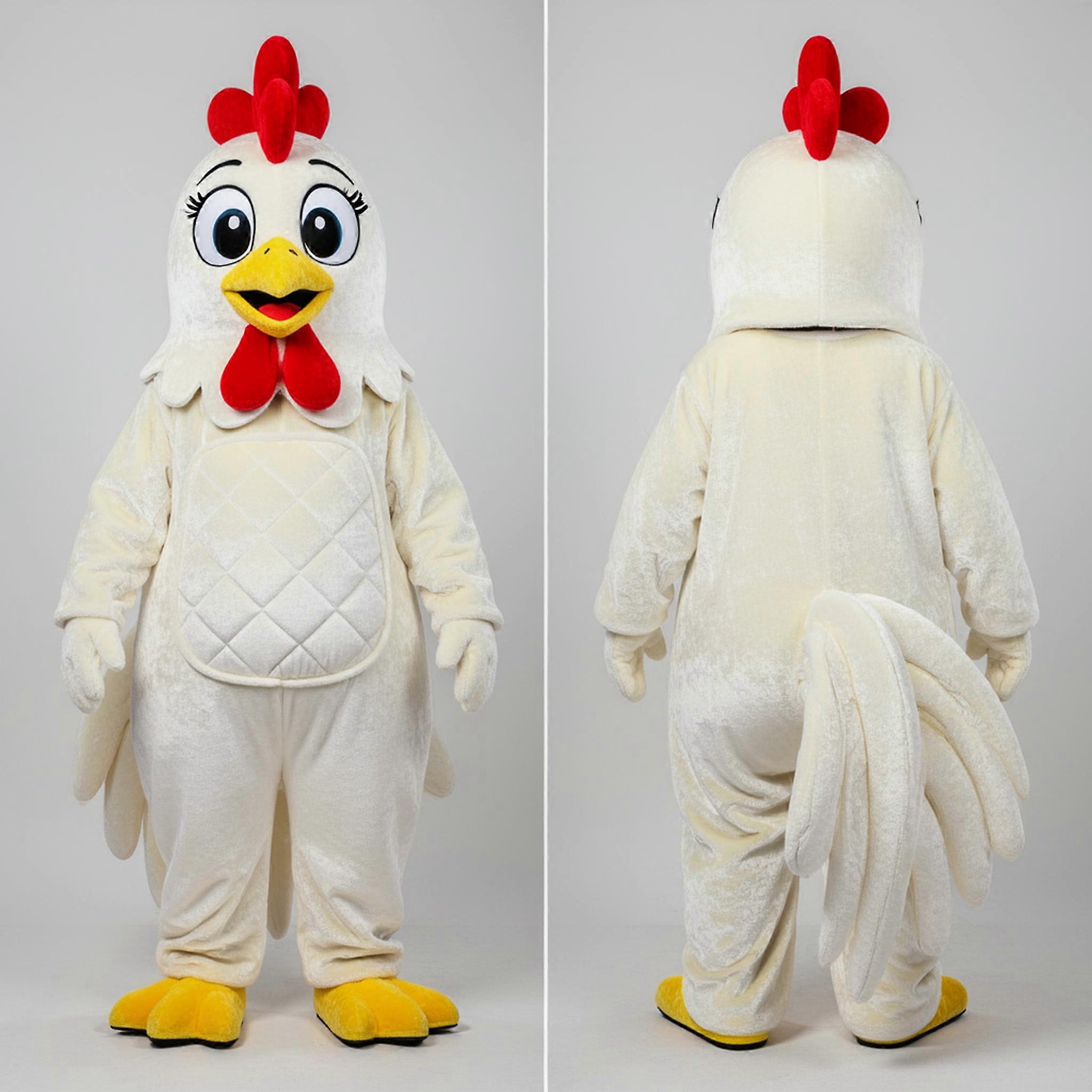 MASTICOT Velvety White Roosters Mascot