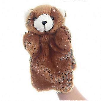 Hand Puppet Plush Animal Toy for Imaginative Storytelling & Kids Play, White lfx