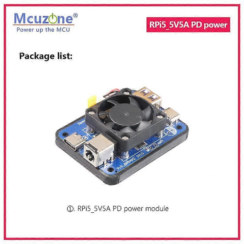 Raspberry Pi 5 5V5A Dual PD Power Module