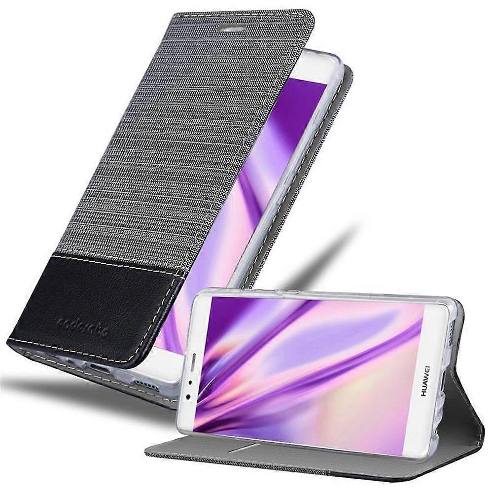 Case compatible with Huawei P9 protective case - in jeans look and stand function