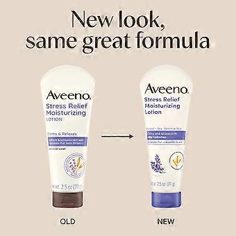 Aveeno Stress Relief Moisturizing Body Lotion Lavender Scent 2.5 Oz