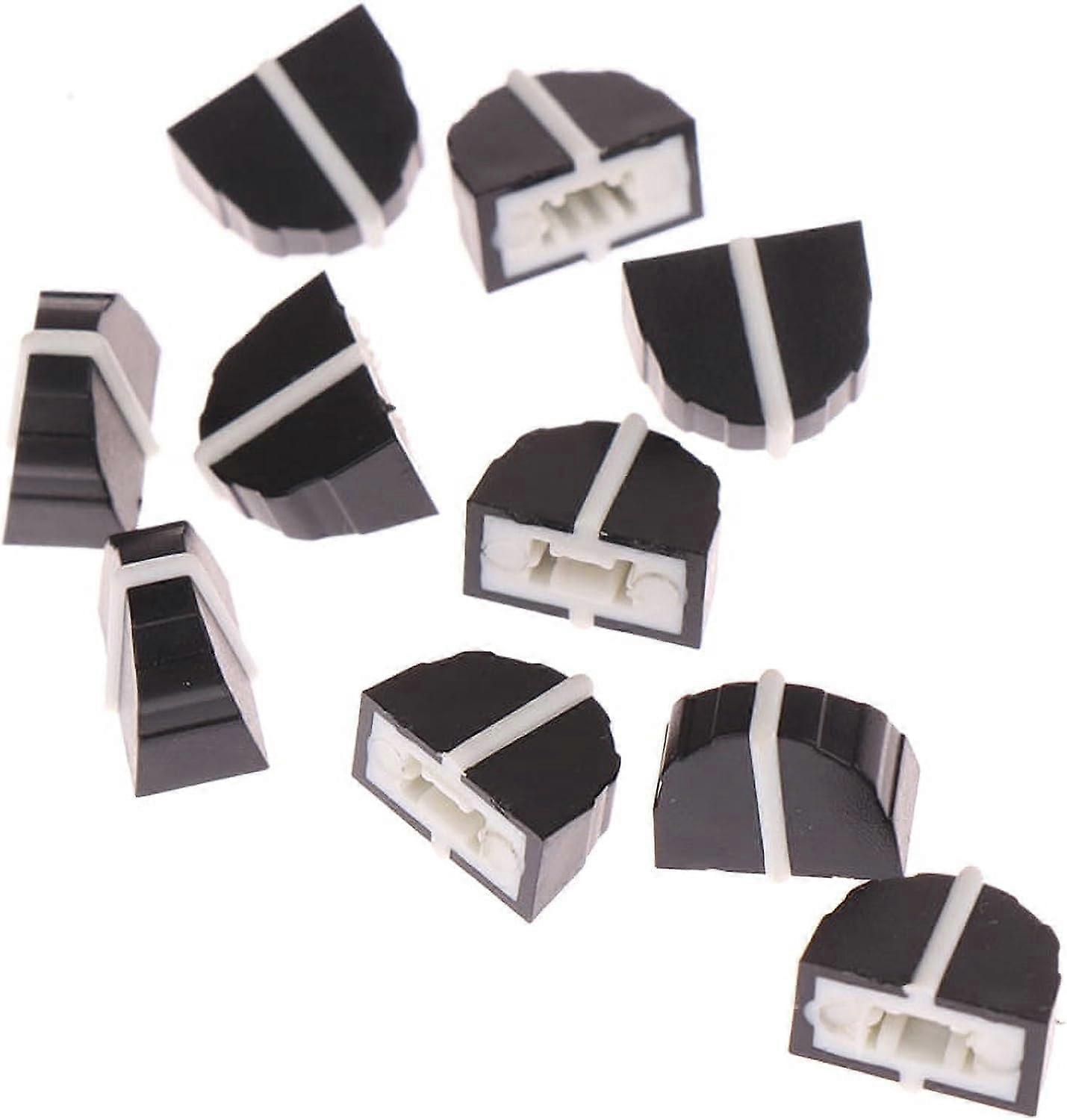10Pcs Equalizer Fader Caps 4mm Potentiometer Knobs Set for Electric Guitar Audio Mixer Replacement