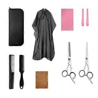 Professional Hairdressing Scissors Set with Dual Scissor Design and Ergonomic Grip for Home and Salon Use