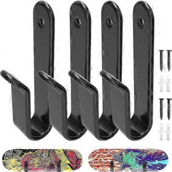 Horizontal Snowboard Wall Mount Clips, Snowboard Wall Rack Storage Display Holder for Room - MMIAO-say