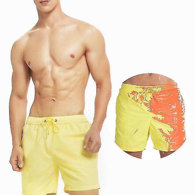 Magic Color Changing Beach Shorts Quick Dry Swimming Trunks For Adults And Kids