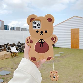 Süße Kawaii 3D-Handyhülle Für IPhone 14 Plus/15 Plus – Cartoon-Pink-Bären-Design, Weiches Silikon, 360° Schutz, Rosa
