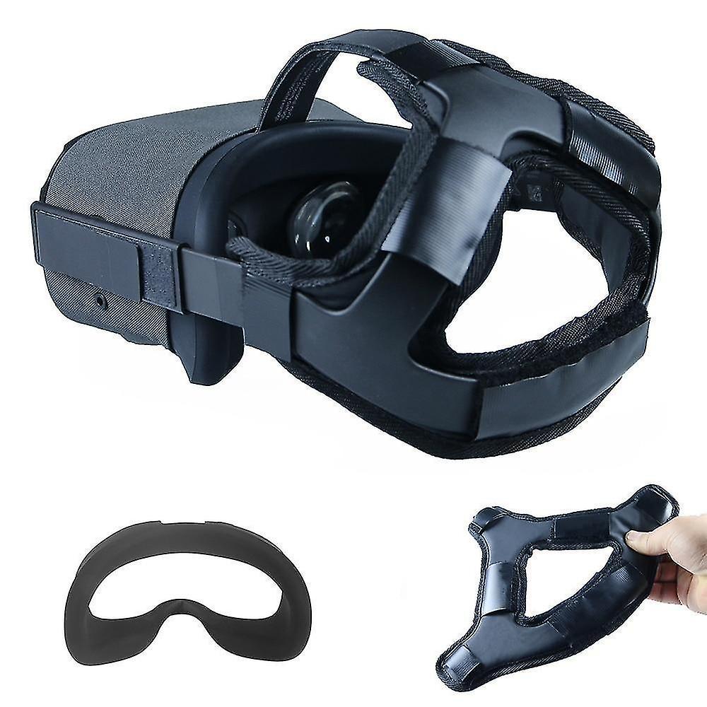 Black Cover Pad Non slip Head Pressure relieving Strap For Vr Oculus Quest Glasses