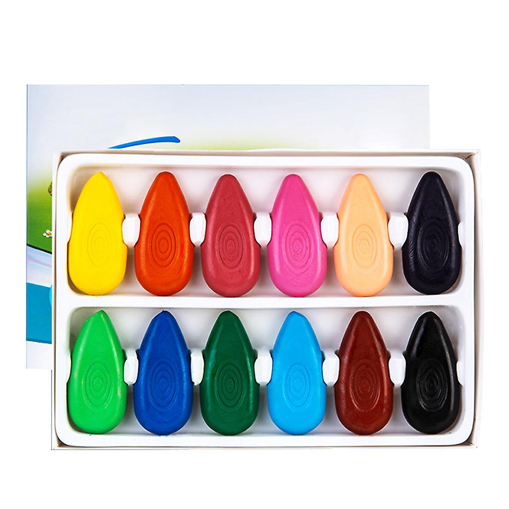 Finger Crayons Set 24 Colors 12 Colors 6 Colors Non-toxic Washable Not Sticky