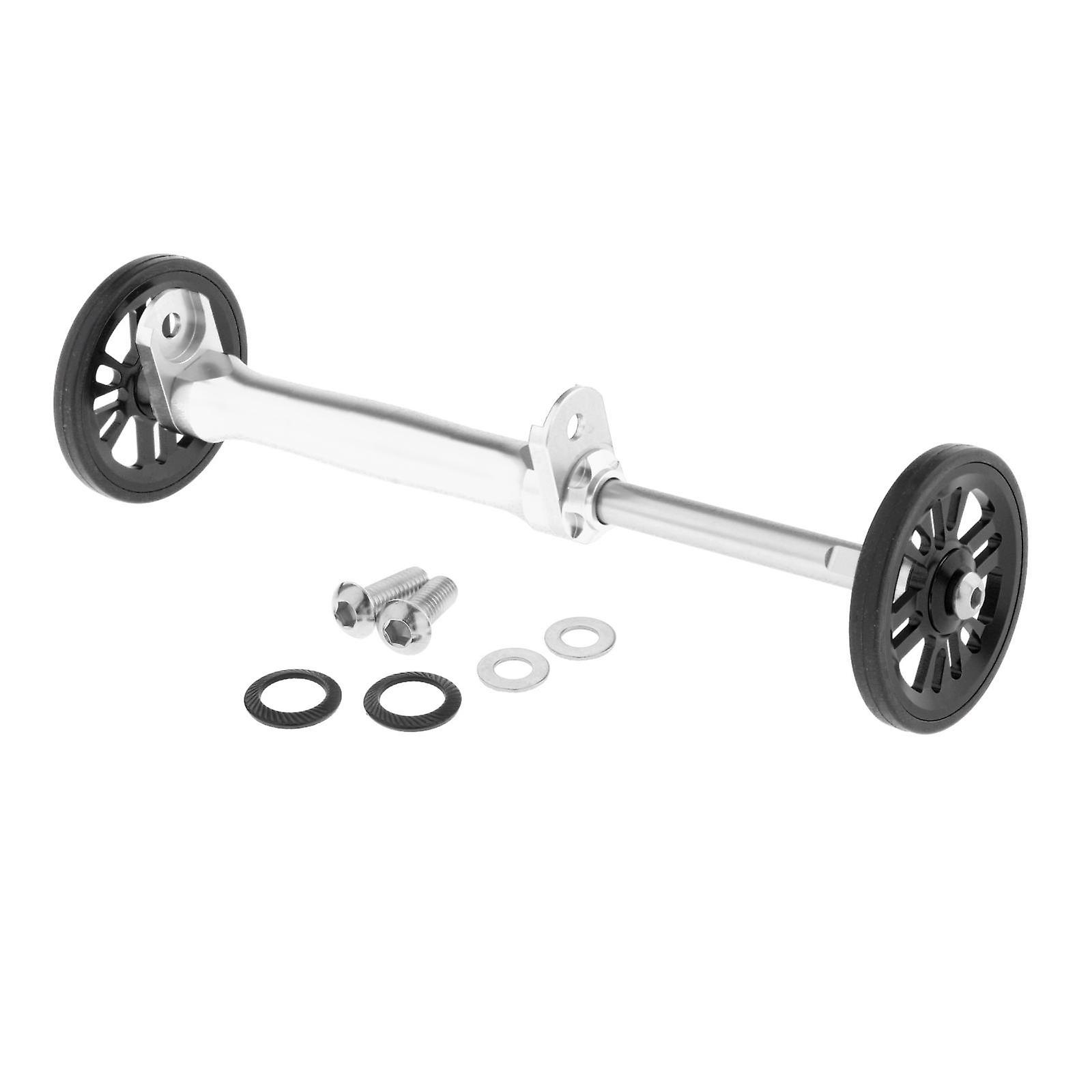 Folding Bikes Easy Wheels Extension Rod with Spacers Silver black