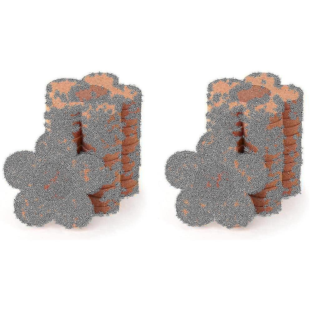 24pcs Cute Coasters For Drinks,absorbent&reusable Coaster Set 4inch Cork Flower Shape Coasters For