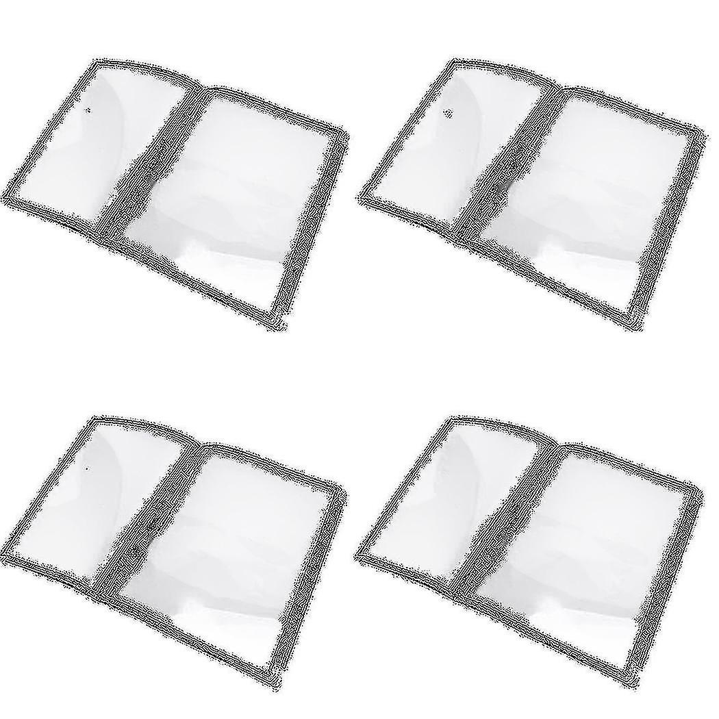 4x Transparent Restaurant Menu Covers For A4 Size Book Style Cafe Bar 6 Pages 12 View