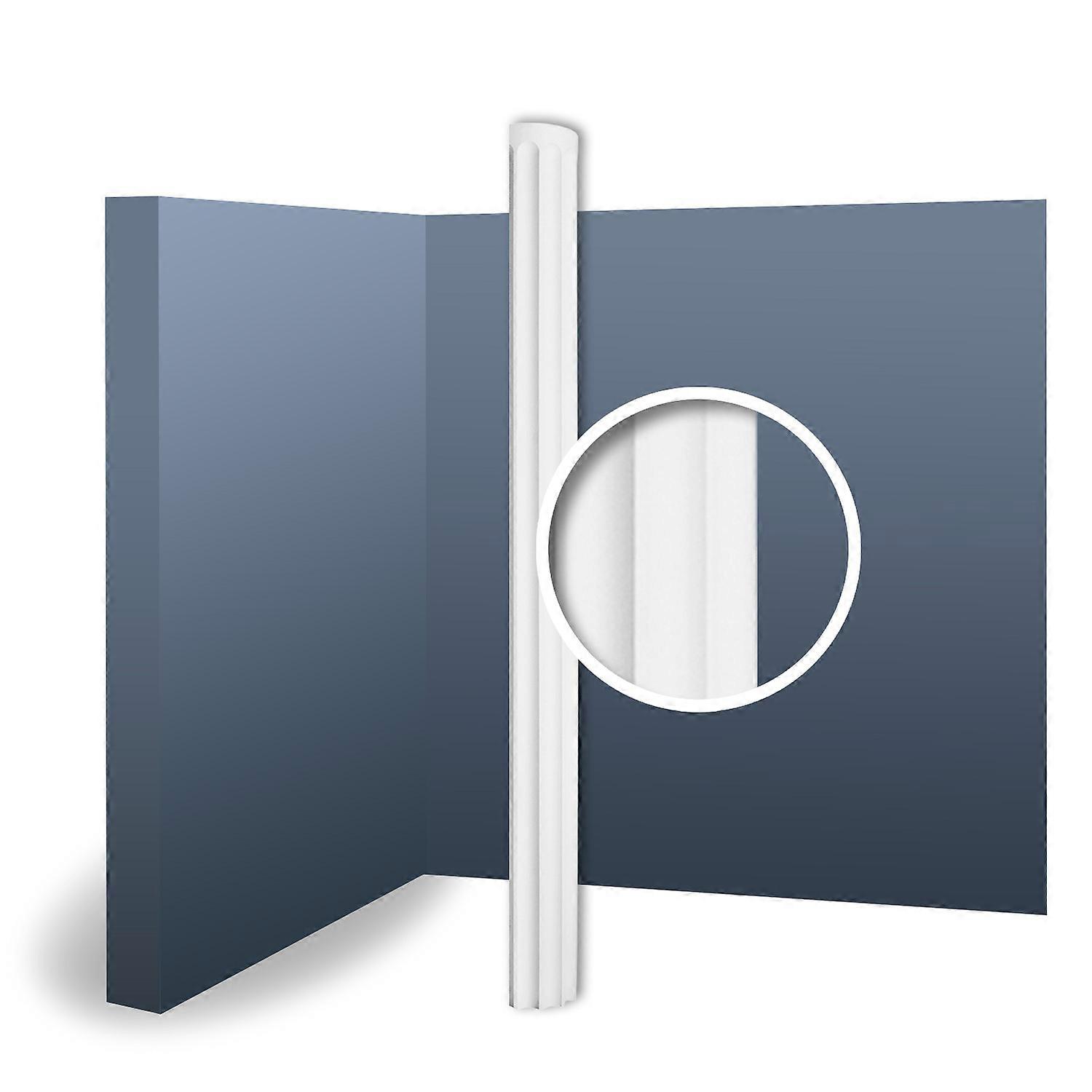 Orac Decor 1 x Half column shaft K1001 LUXXUS white Purotouch® pre-primed lightweight, sturdy, dimensionally stable