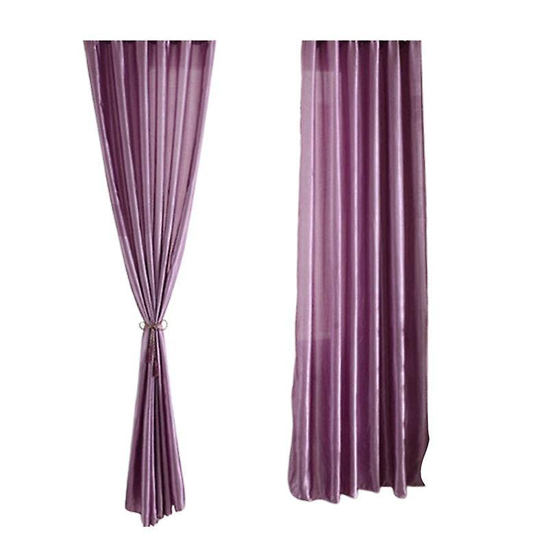 Window Curtain No Odor Comfortable Rod Through Curtain Room Darkening Window Curtain for Bedroom