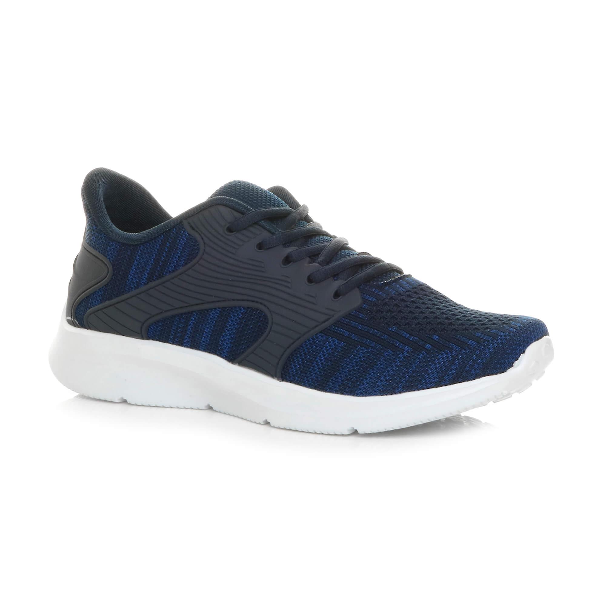Ajvani mens memory foam lace up mesh fitness sport gym running trainers size