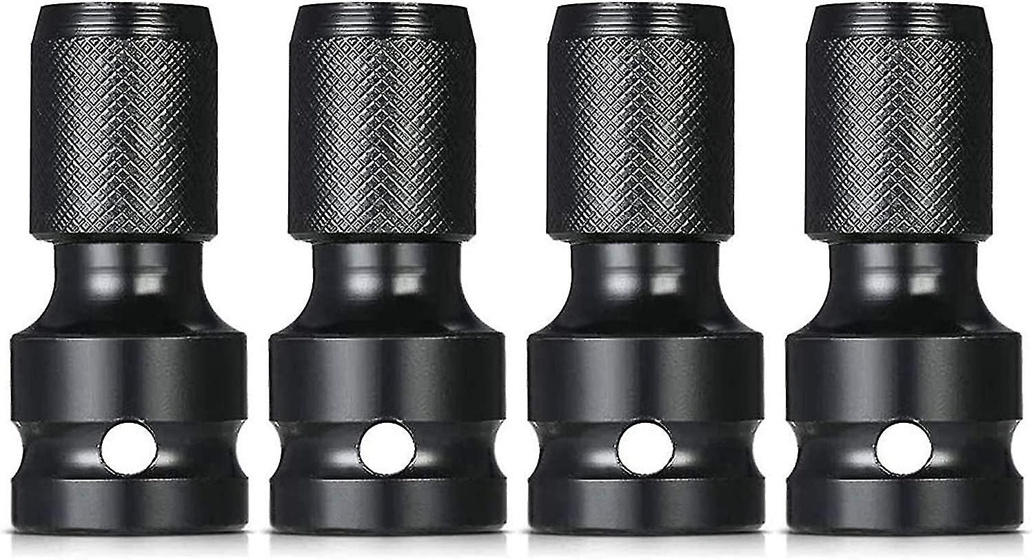 Pieces Impact Adapter, 1/2 Square To 1/4 Hex Shank Socket Adapter, Chucks Adapter Conversion, For Im