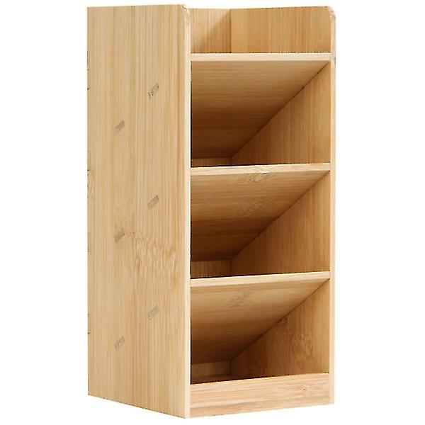 1pc Desktop Storage Box Blyantholder Pot Træ Pen Stand