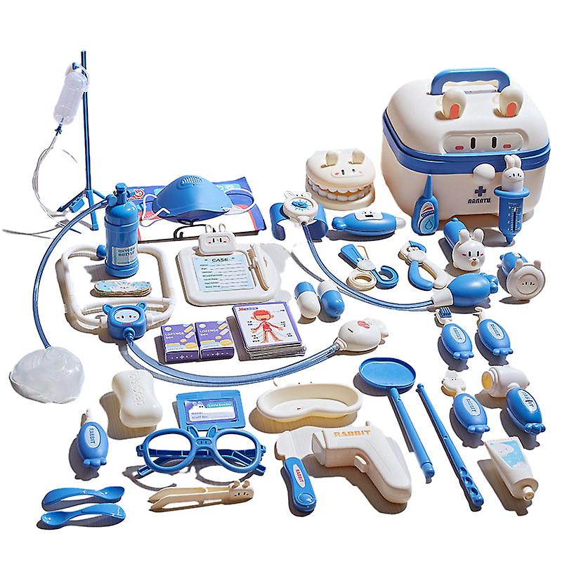 Simulation Medicals Tools Play House Kit with Case Educational Exercise Puzzle Toys Gift for Birthday Christmas