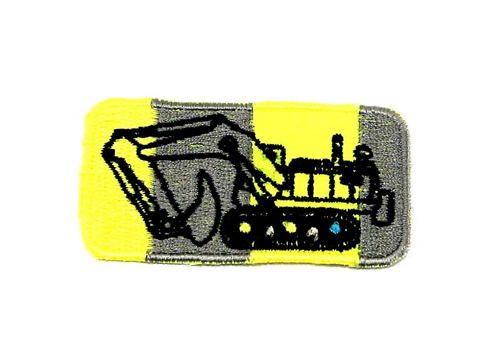 Patch Motif Truck  Yellow & Grey - each