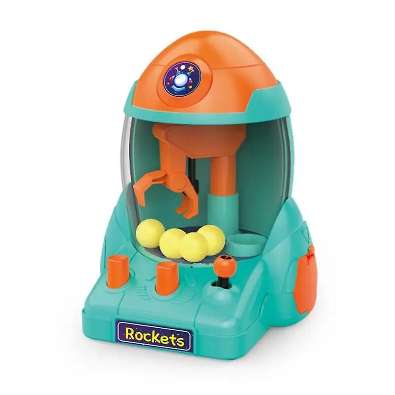 1/2pcs Children Mini Claw Machine Capsule Rocket Ball Catcher Finger Basketball Shooting Toy Kids Parent-child Interactive Toy