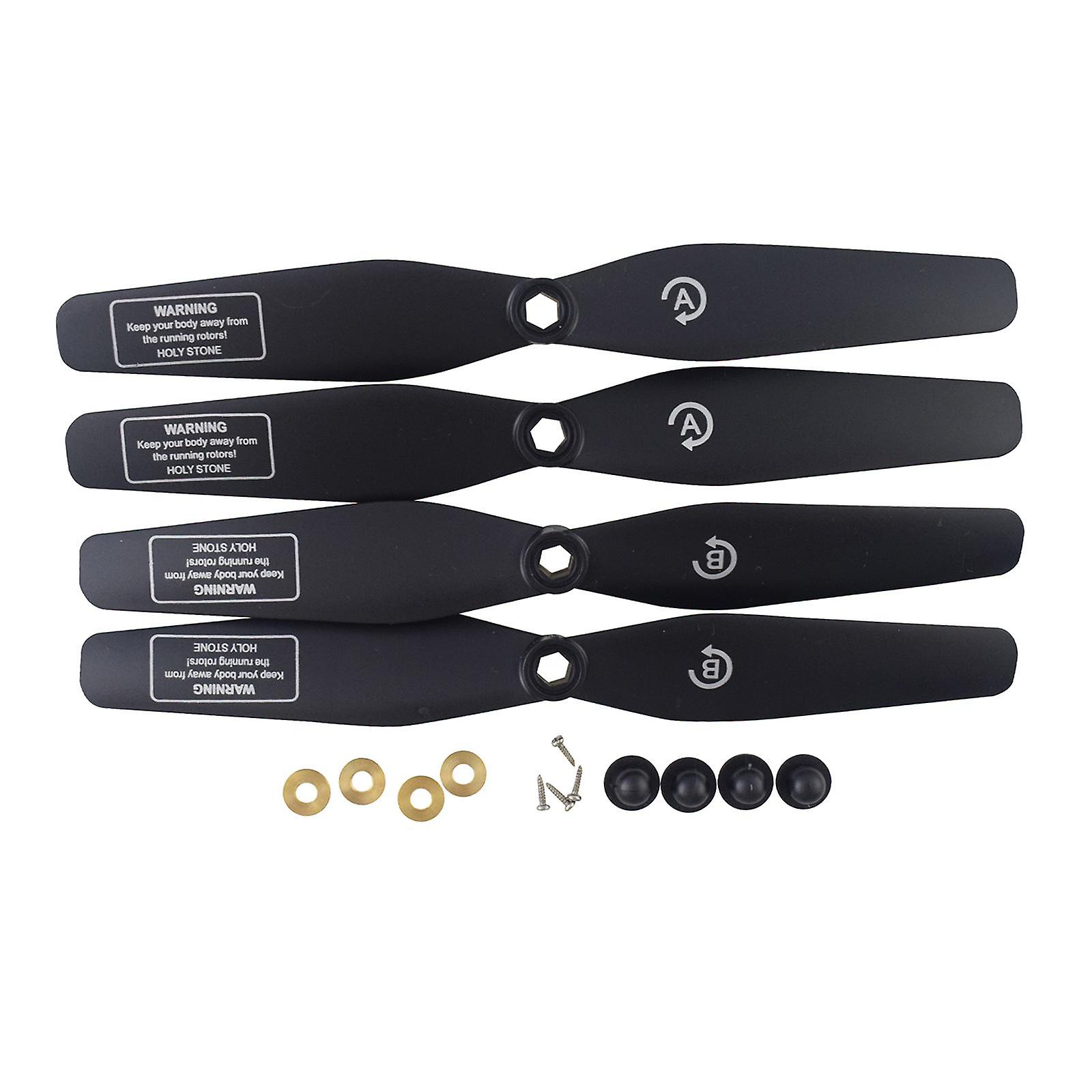 4x Drone Propellers for SJRC S20W S30W T18 H301S T25 HS110D Drone Black