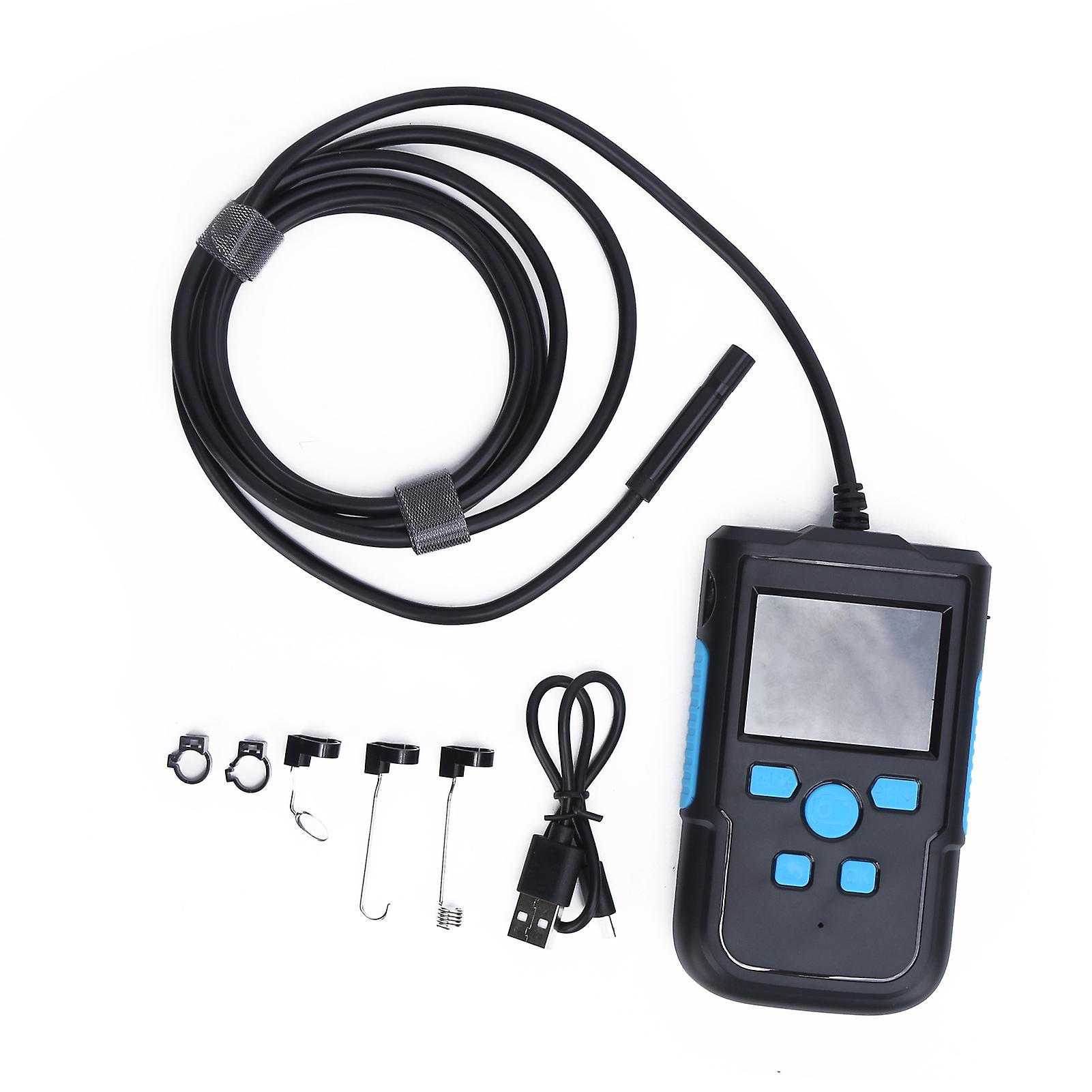 Portable Waterproof Endoscope Camera: 1080P HD, 2.4" Screen, 8 LED Lights, Versatile Use